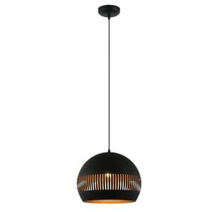 Freelight Hanglamp Globo Zwart - Goud Ø 40cm