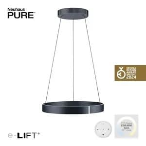 Neuhaus PURE® Hanglamp PURE®-E-CLIPSE e-Lift  Grey  Ø 70cm