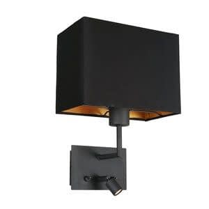 Mexlite Wandlamp Nouveau 1472ZW Zwart