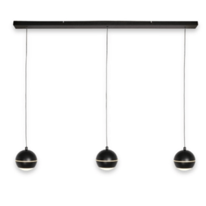 Freelight Hanglamp Bilia Zwart 3  x 7W Led 100cm Balk