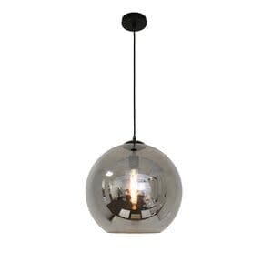 Freelight Hanglamp Visiera Zwart & Spiegel Glas 40cm