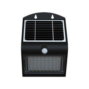 FlinQ Wandlamp Atalanta Zwart Solar incl. Lichtsensor