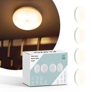 FlinQ Kastverlichting Indoor Motion met Bewegingssensor Draadloos & Oplaadbaar 4 Stuks