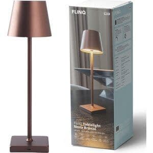 FlinQ Tafellamp Nova Led Koper Draadloos & Oplaadbaar 38cm