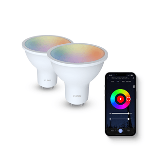 FlinQ Smart Led Lamp GU10 4.7 Watt RGB + Wit 2 Stuks