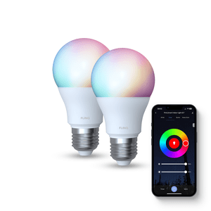 FlinQ Smart Led Lamp E27 9 Watt RGB + Wit 2 Stuks