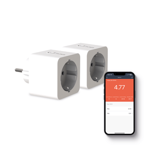 FlinQ Smart Stekker Wit Incl. Tijdschakelaar & Energiemeter  2 Pack