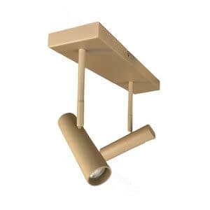 Spot Undici Beige Crème excl. Mini GU10 2-lichts Balk