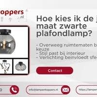 Hoe kies ik de juiste maat zwarte plafondlamp?