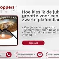 Hoe kies ik de juiste grootte voor een ronde zwarte plafondlamp?