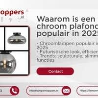 Waarom is een chroom plafondlamp populair in 2025?