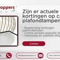 Zijn er actuele kortingen op creme plafondlampen?