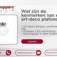 Wat zijn de kenmerken van een art-deco plafondlamp