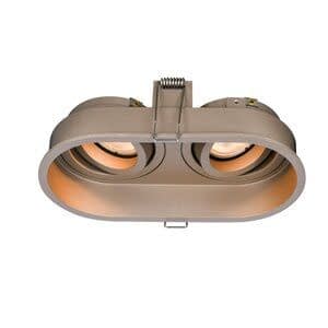 Artdelight Inbouwspot Rexi Champagne GU10   Rond 2 Lichts