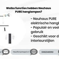 Welke functies hebben Neuhaus PURE hanglampen?