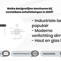 Welke designstijlen domineren bij verstelbare eettafellampen in 2025?
