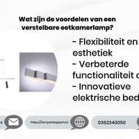 Wat zijn de voordelen van een verstelbare eetkamerlamp?