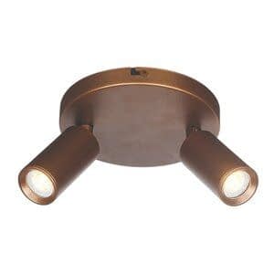 Freelight Spot Scolo Brons-Goud GU10 2-Lichts Rond