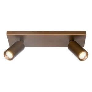 Freelight Spot Scolo Brons-Goud GU10 2-Lichts Balk
