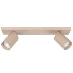 Highlight Mila Spot 2-lichts Rechthoek Beige – Draaibaar & Kantelbaar – GU10