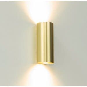 Artdelight Wandlamp Roulo 2 Goud GU10 Up & Downlight