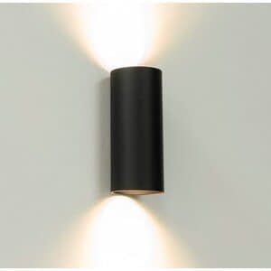 Artdelight Wandlamp Roulo 2  Zwart GU10 Up & Downlight