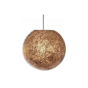 Villaflor Hanglamp Wangi Gold Ball Ø 40cm 1x E27 Fitting - Capiz Schelpenlamp