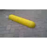 Varkensrug beton ROND geel