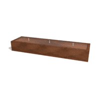Cortenstaal watertafel 300x80x40 cm