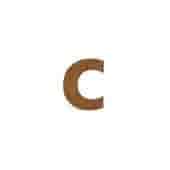 Cortenstaal letter c
