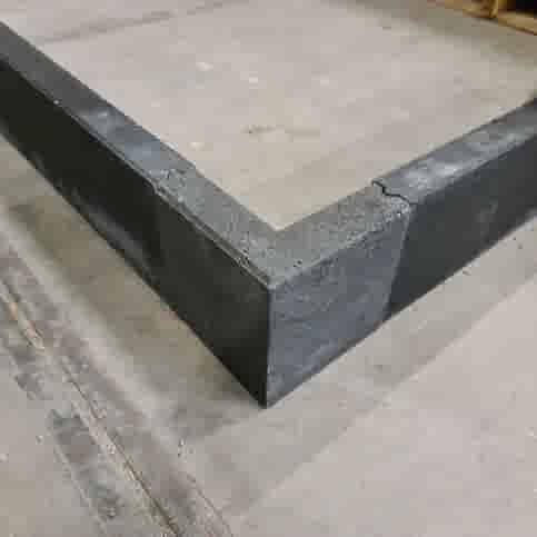 Betonband hoekstuk 5x15x15/15 cm antraciet