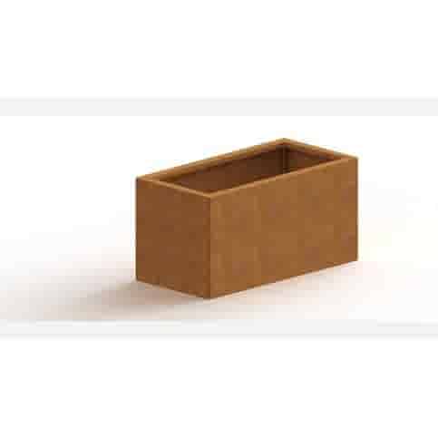 Cortenstaal plantenbak Texas 80x40 cm