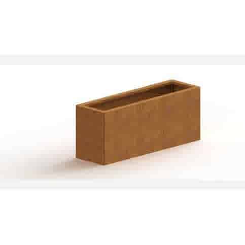 Cortenstaal plantenbak Texas 100x30 cm