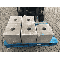 B-keus Betonpoer 30x30x30 cm met rond gat 8,5 cm B-keus Betonpoer 30x30x30 cm met rond gat 8,5 cm