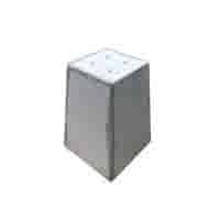 Prefab Betonpoeren grijs 17,5x17,5x35 cm M8