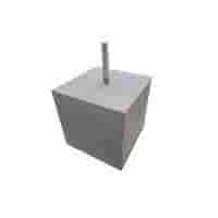 Betonpoer 20x20 en 20 cm hoog licht antraciet M16