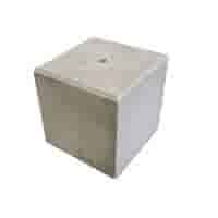 Betonpoer 40x40 en 40 cm hoog grijs M16