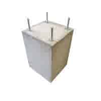 Betonpoer 30x30 en 47 cm hoog grijs M16