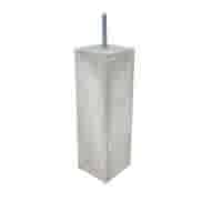 Betonpoer 10x10 en 50 cm hoog grijs M16