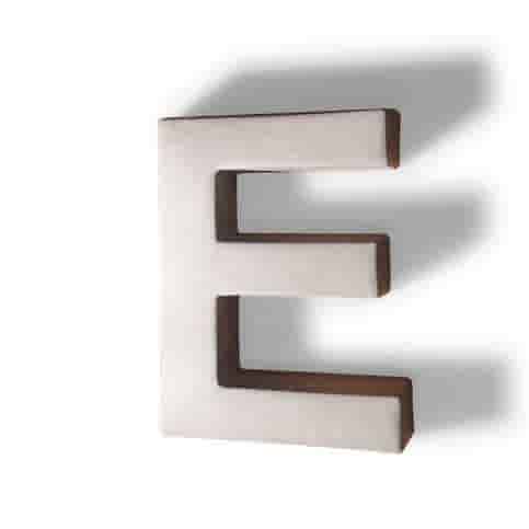 Betonnen letter E