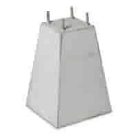 Betonpoer 15x15 en 35 cm hoog grijs M10