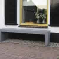 Tuinbank beton 180 cm licht antraciet