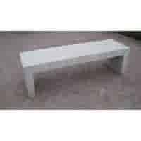 Tuinbank beton 180 cm wit/grijs
