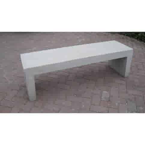 Tuinbank beton 180 cm wit/grijs