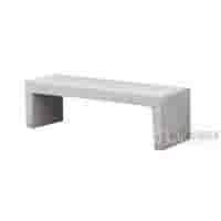 Tuinbank beton 150 cm wit/grijs