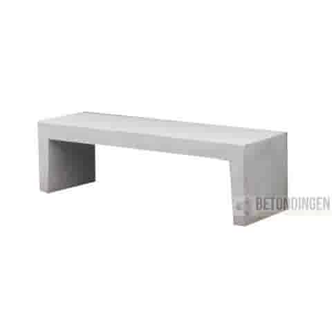 Tuinbank beton 150 cm wit/grijs