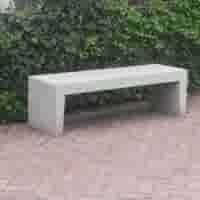 Tuinbank beton 150 cm wit/grijs