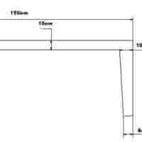 Tuinbank beton 150 cm wit/grijs