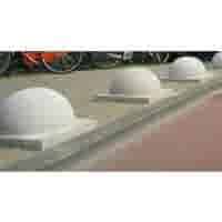 Parkeerbol groot op voet grijs Ø50 cm