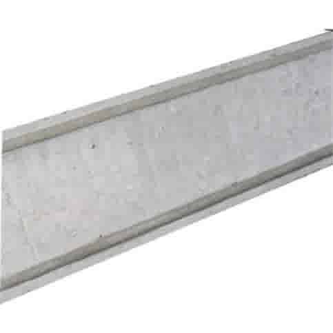 Muurafdekkers beton 2-zijdig grijs 25x100